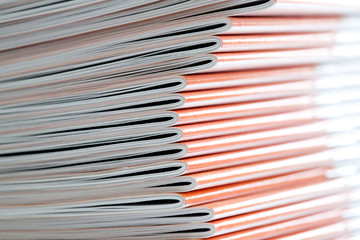 Pile of thin writing-books