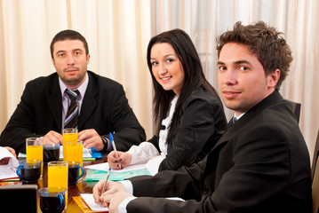 Business people at meeting