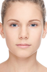 Fototapeta premium Closeup of young beautiful girl