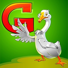 G is for goose.
