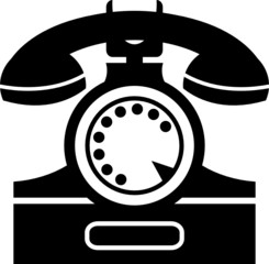 illustration of an old telephone