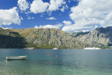Boats on Kotor bay