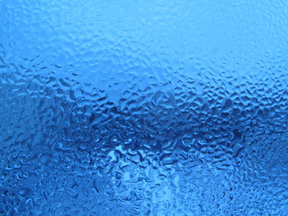 water drops on glass