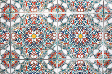 close up of ceramics tiles