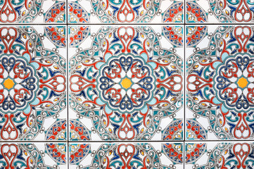 close up of ceramics tiles