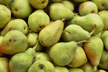 Close up of pears