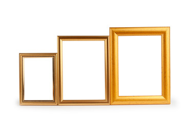 Picture frame isolated on the white background