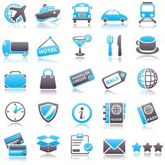 transportation Blue Icon
