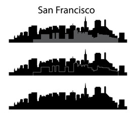 Fototapeta premium San Francisco silhouette