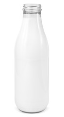 Fresh milk glass bottle