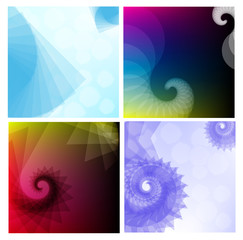 Set of vector backgrounds