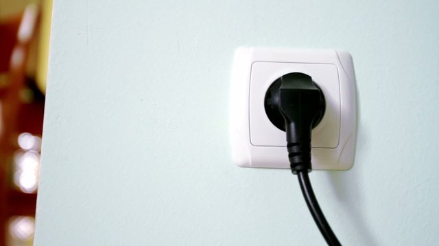 Connect the plug at home