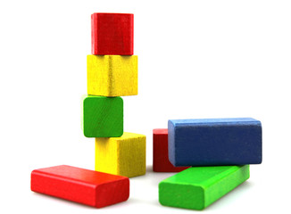 Wooden building blocks