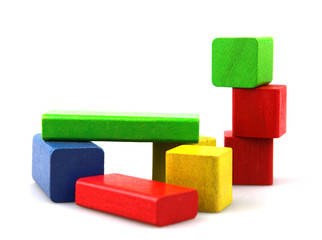 Wooden building blocks