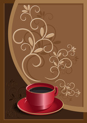 cup with coffee