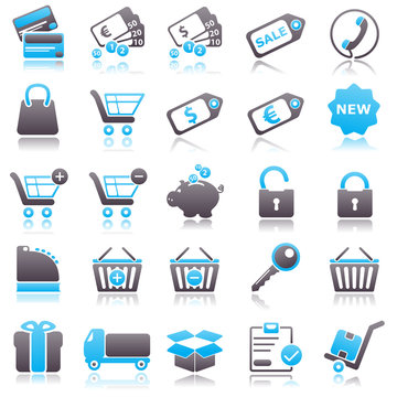sale Blue Icons