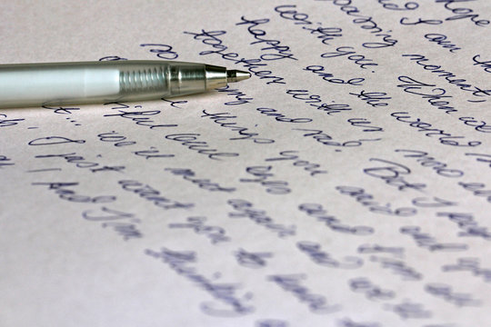 Handwritten Letter And Pen