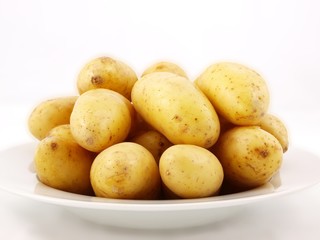Potatoes on plate