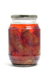 chorizos en aceite
