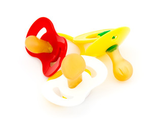 Children's nipple on a white background.