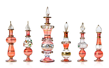 Red oriental perfume bottles