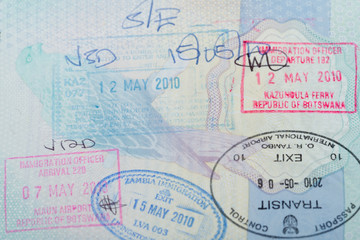 African Passport Stamps
