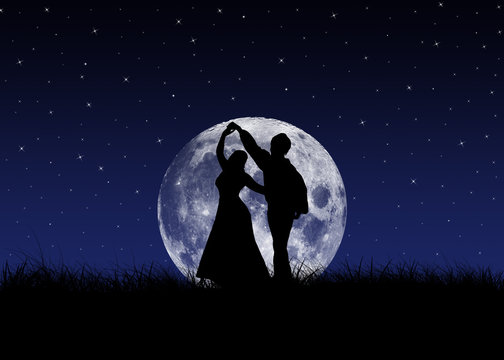 tango in front of the moon