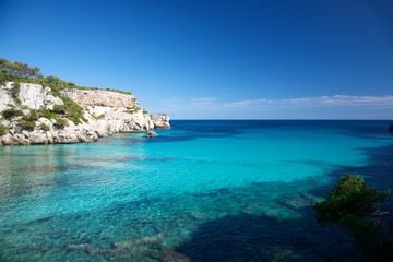 Fototapeta na wymiar beautiful sea at Menorca