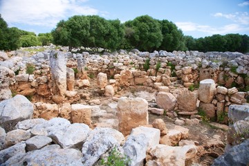 Fototapeta na wymiar prehistoric city ruin