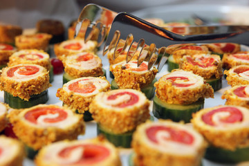 büffet bei hochzeitsfeier,antipasti,fingerfood
