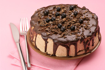 Homemade chocolate cake