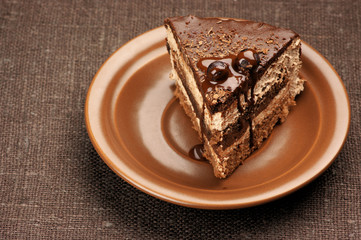 Homemade chocolate cake