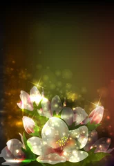 Gordijnen Flowers. Vector illustration. © blina