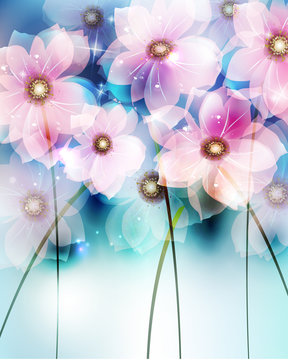 Flowers. Vector illustration.