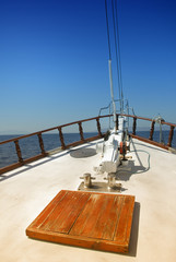 Fototapeta na wymiar Bow of Yacht