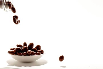 Pouring Candy into an Overflowing Dish