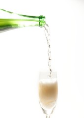 Pouring a Glass of Champagne