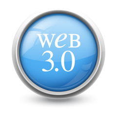 Symbole glossy vectoriel web 3.0