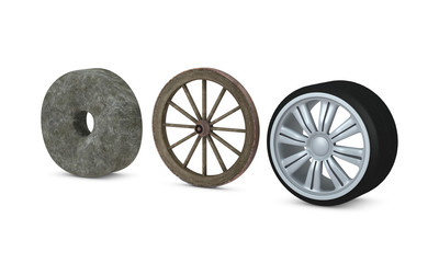 Fototapeta premium three wheels