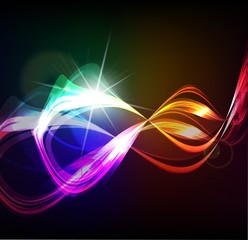 Magic light. Vector abstract background