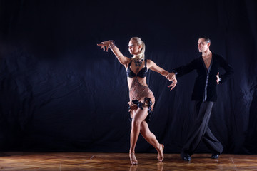 dancers in ballroom