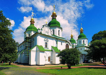 Fototapeta na wymiar Sobór Mądrości Bożej w Kijowie, Ukraina