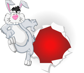 Cartoon easter bunny