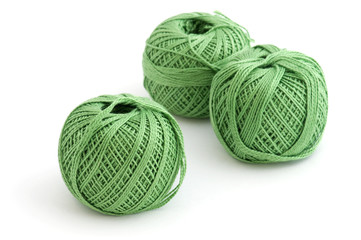 Fototapeta premium Green Yarn ball