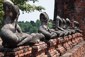 Fototapeta na wymiar Old Temple of Ayuthata, Thailand