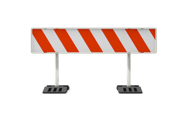 Absperrung mit Freistellungspfad