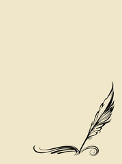 pen on white background