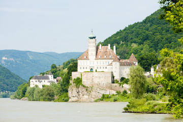 Fototapeta na wymiar Schoenbuehel Castle on the Danube river, Lower Austria, Austria