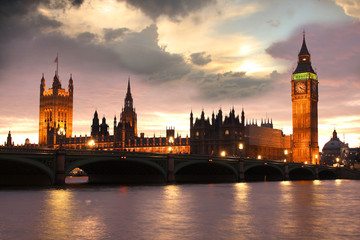 Fototapeta premium Big Ben in the evening, London, UK