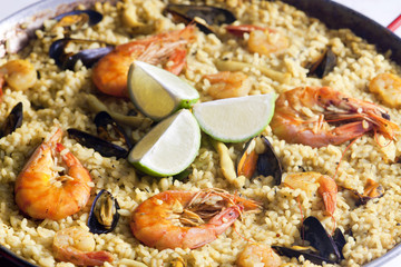 paella with seafood